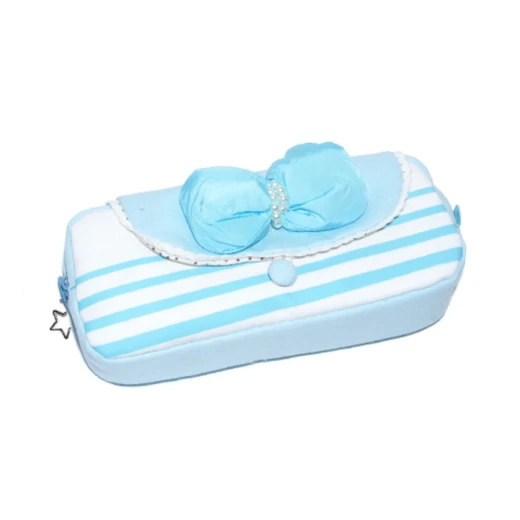 Rectangle Pencil Case, Purple or Blue - Blue - Image 2