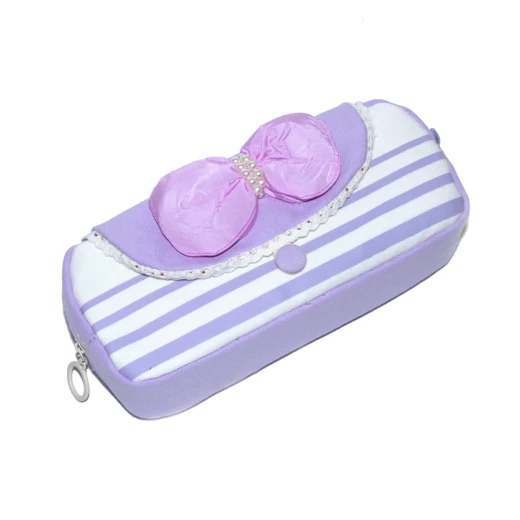 Rectangle Pencil Case, Purple or Blue - Blue Rectangle Pencil Case, Purple or Blue - Blue