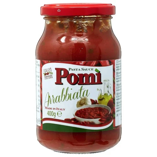 Pomi Arrabbiata Pasta Sauce Jar 400 gr Pomi Arrabbiata Pasta Sauce Jar 400 gr