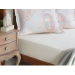 Madame Coco - Manon Ranforce Fitted Sheet - Single, Ecru - Madame COCO