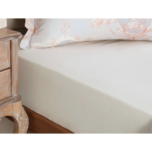 Madame Coco - Manon Ranforce Fitted Sheet - Single, Ecru - Madame COCO - Image 4