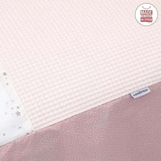 Cambrass - Set 2 Pcs.bedspread W/s Cot 60 Sky Pink 60x120x3 cm - Cambrass - Image 5