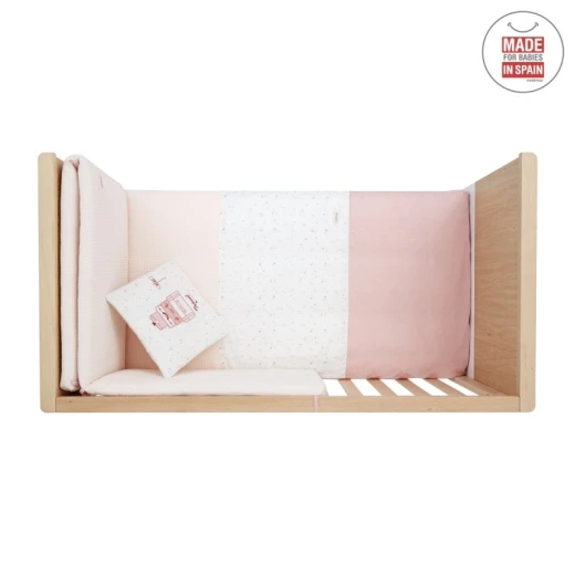Cambrass - Set 2 Pcs.bedspread W/s Cot 60 Sky Pink 60x120x3 cm - Cambrass - Image 2