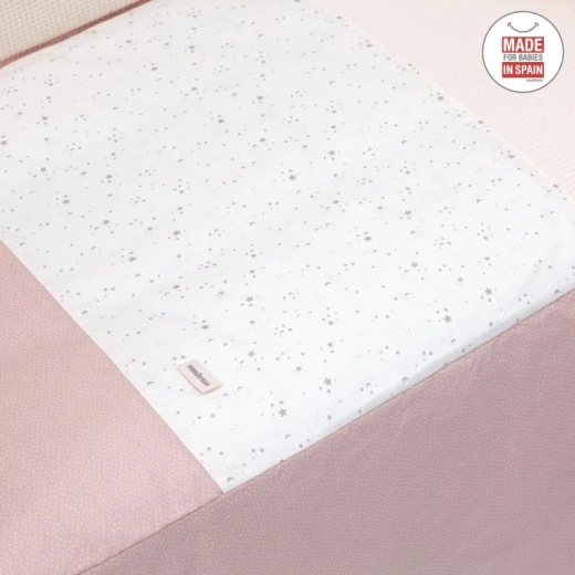 Cambrass - Set 2 Pcs.bedspread W/s Cot 60 Sky Pink 60x120x3 cm - Cambrass - Image 4