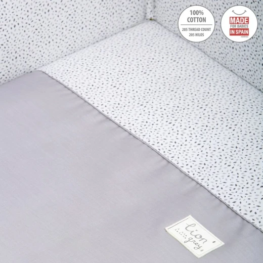 Cambrass - Set 2 Pcs.bedspread W/s Cot 70 Be Lion Grey 70x140x3 cm - Cambrass - Image 5