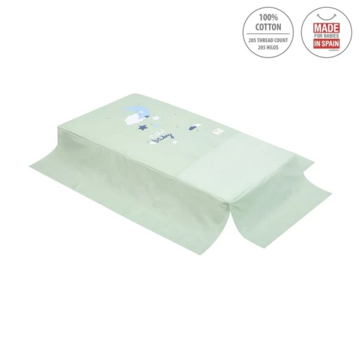 Cambrass - Set 2 Pcs.bedspread W/s Cot 70 Be Moon Green 70x140x3 cm - Cambrass - Image 2