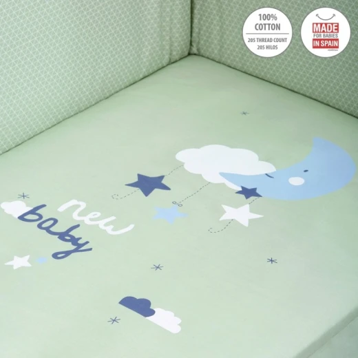 Cambrass - Set 2 Pcs.bedspread W/s Cot 70 Be Moon Green 70x140x3 cm - Cambrass - Image 5