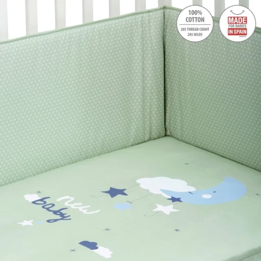 Cambrass - Set 2 Pcs.bedspread W/s Cot 70 Be Moon Green 70x140x3 cm - Cambrass - Image 6