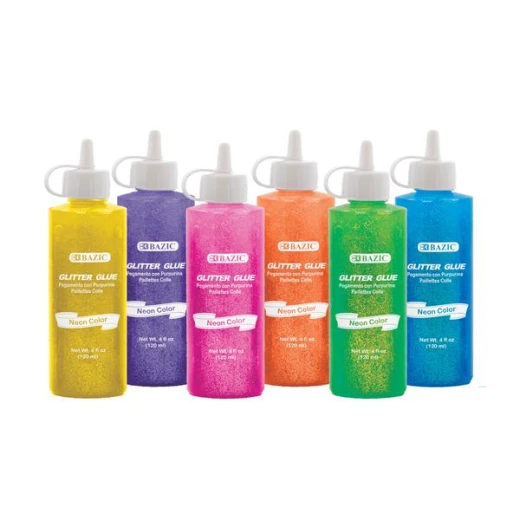 Bazic Neon Color Glitter Glue 120 Ml - Bazic - Image 4