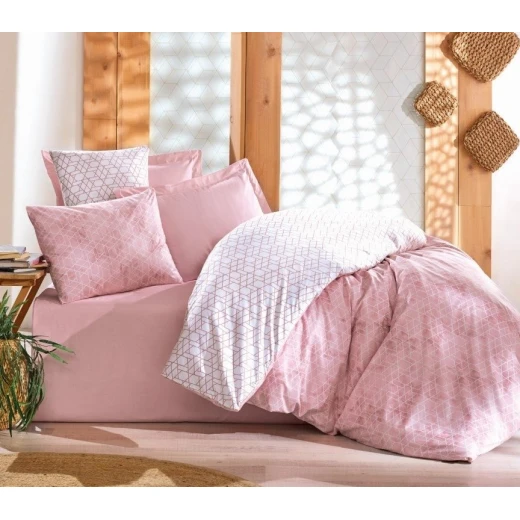 Nova Home "Best" Duvet Cover Rainforce Set, 100% Cotton, Pink Nova Home "Best" Duvet Cover Rainforce Set, 100% Cotton, Pink