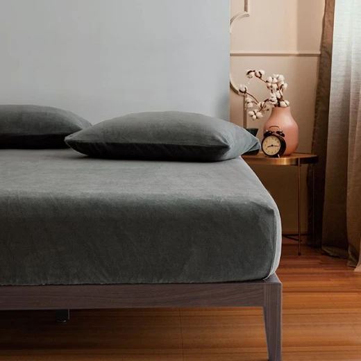 Nova home warmfit winter microfleece pillowcase set grey color 2 pieces - Nova Home - Image 5