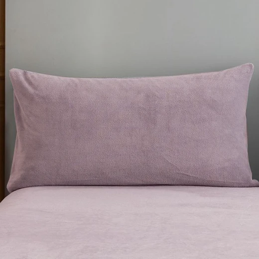 Nova home warmfit winter microfleece pillowcase set purple color 2 pieces - Nova Home - Image 5