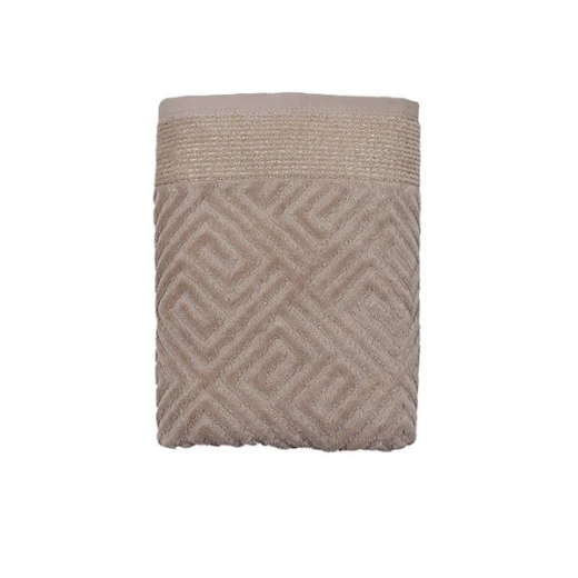Nova Home Gold Versace, Cotton Jacquard Towel, Bath Towel, Beige Color Nova Home Gold Versace, Cotton Jacquard Towel, Bath Towel, Beige Color