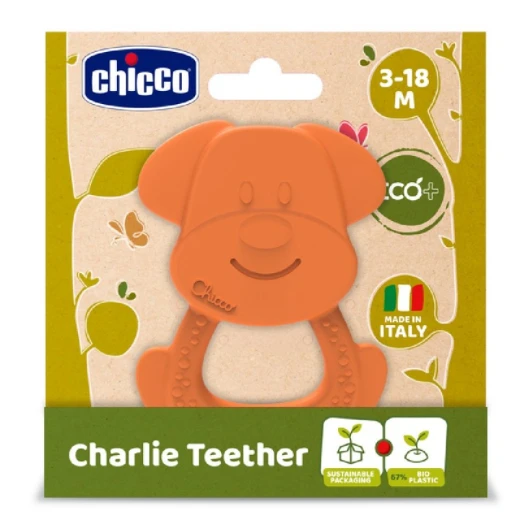Chicco Toy Charlie Teether, Orange Color - Chicco - Image 2