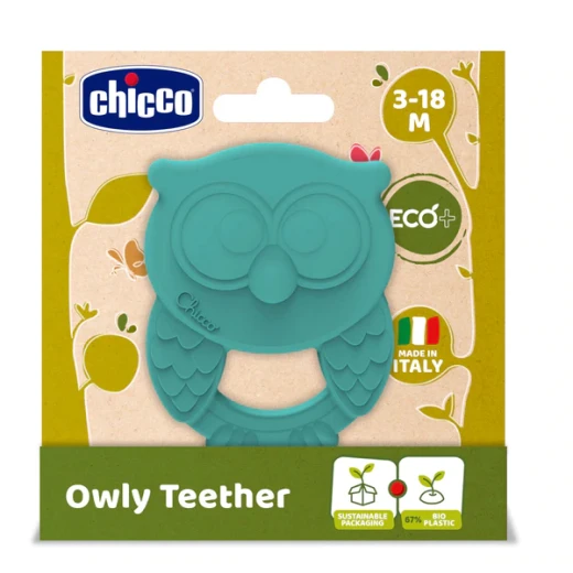 Chicco Toy Owly Teether, Blue Color - Chicco - Image 2