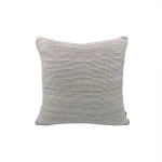Nova home marled hand knitted cushion cover, light grey and natural color - Nova Home