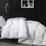 Nova Home Luxury Goose Down Comforter 90%, Size 200x220, White Color - Nova Home