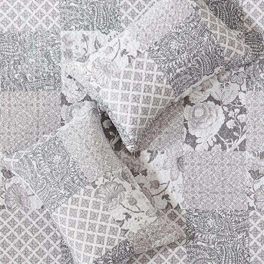Nova Bed Spread 4 Pieces Set Percy, Gray Color - Nova Home - Image 7
