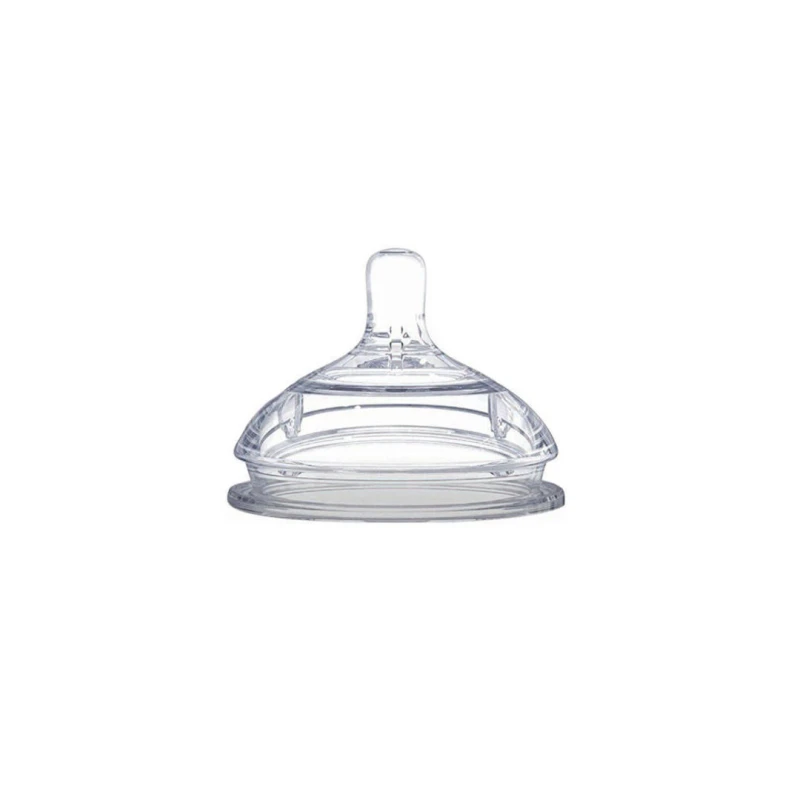 Optimal Mamilla Extra Wide Neck Silicone Nipple, Double Anti Colic System, 6+ - Optimal