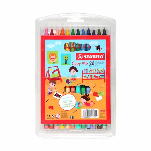 Stabilo Yippy Wax Color, 24 Pieces Stabilo Yippy Wax Color, 24 Pieces