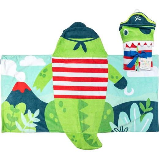 Stephen Joseph Hooded Towel Dino Design - Stephen Joseph - Image 2