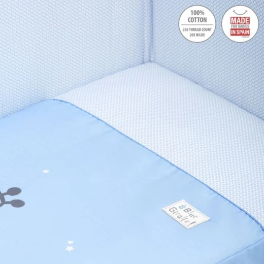Cambrass Giraffe Bedspread Set, Blue Color, 60*120, 2 Pieces - Cambrass - Image 3