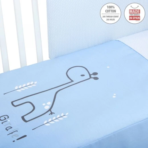 Cambrass Giraffe Bedspread Set, Blue Color, 60*120, 2 Pieces - Cambrass - Image 2