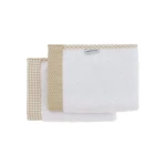 Cambrass Vichy towel Set, Beige Color, 25*35 Cm, 2 Pieces - Cambrass
