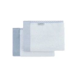 Cambrass Vichy towel Set, Blue Color, 25*35 Cm, 2 Pieces
