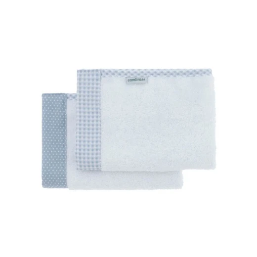 Cambrass Vichy towel Set, Blue Color, 25*35 Cm, 2 Pieces