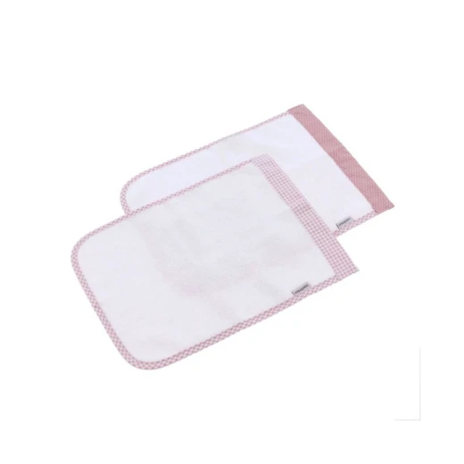 Cambrass Vichy towel Set, Pink Color, 25*35 Cm, 2 Pieces - Cambrass - Image 2