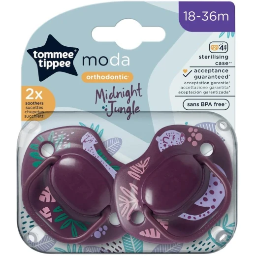 Tommee Tippee Moda Soothers, Symmetrical Orthodontic Design Tommee Tippee Moda Soothers, Symmetrical Orthodontic Design