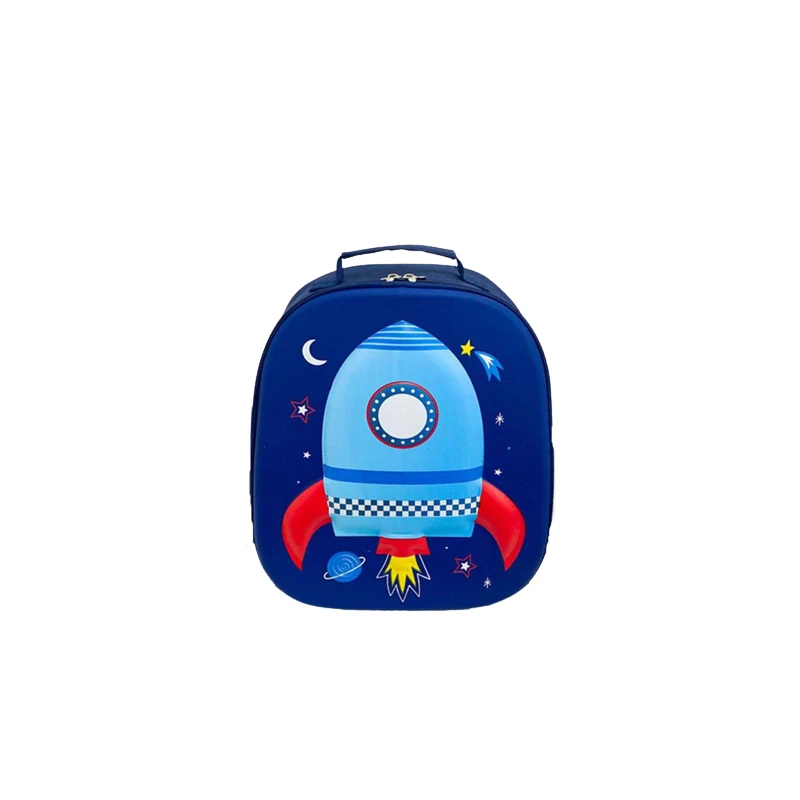 Amigo Lunch Bag, Blue Color, Rocket Design - Amigo