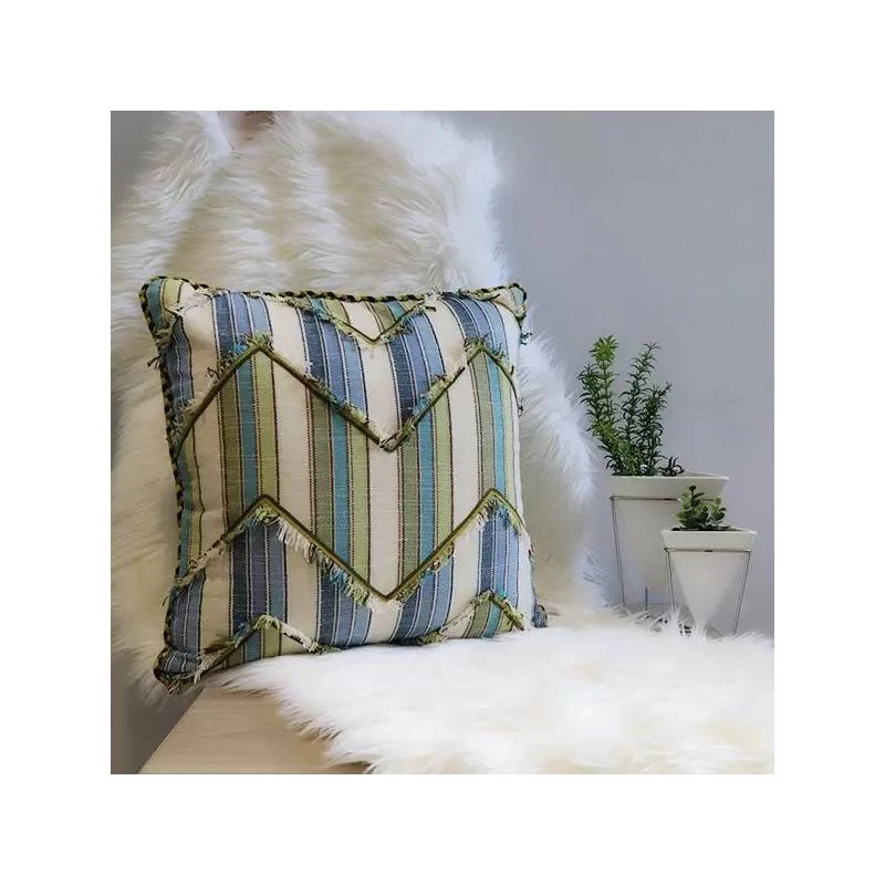 Nova Home Handmade Embroidered Cushion Cover, Multicolor, 45x45 Cm - Nova Home