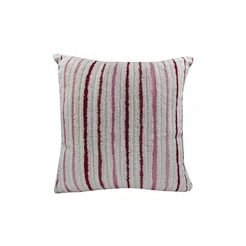 Nova Home Vertical Handmade Embroidered Cushion Cover, Pink Color, 50x50 cm - Nova Home