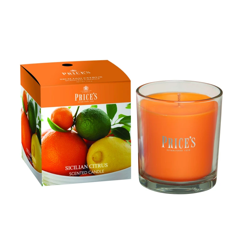 Price's Boxed Candle Jar, Sicilian Citrus - Price's