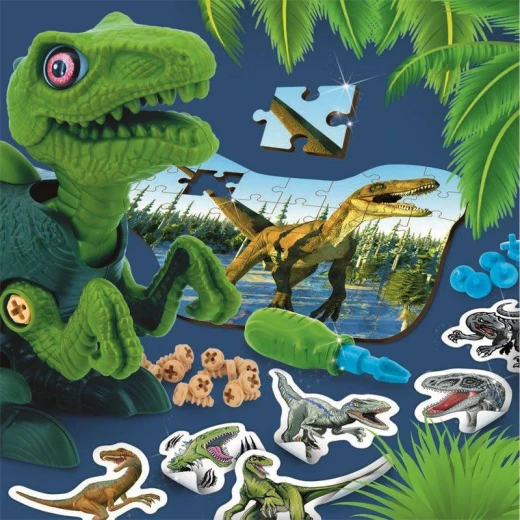 Lisciani I'm A Genius Dino Stem Velociraptor 3 In 1 - LISCIANI - Image 2