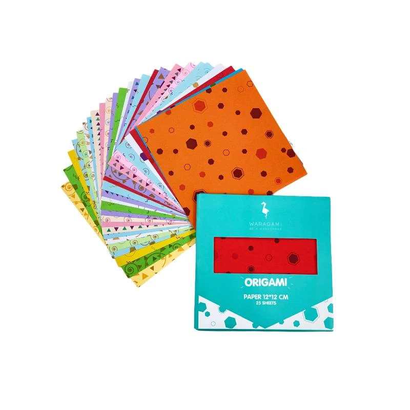 Colorful Patterned Origami paper 12*12 CM - waragami