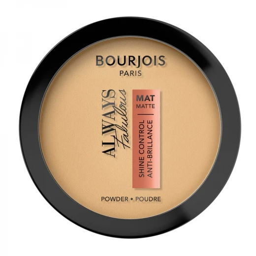 بودرة Bourjois Always Fabulous المضغوطة غير اللامعة 310 بيج للتحكم في الزيوت مكياج 10 جم للحصول على بشرة خالية من العيوب