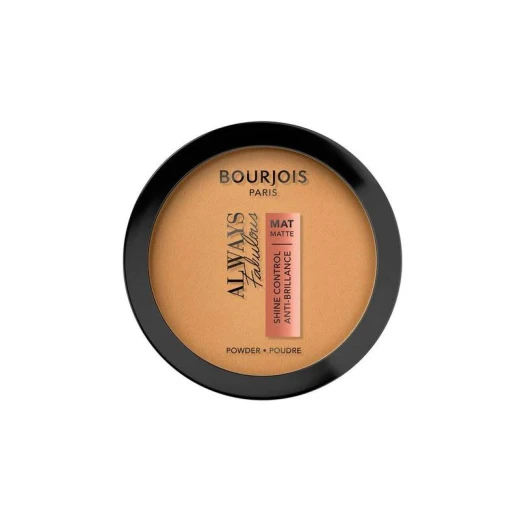 بودرة Bourjois Always Fabulous Matte المضغوطة باللون الذهبي فانيليا تغطية مكياج طويلة الأمد