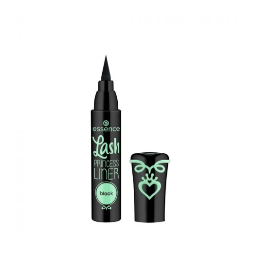 essence Lash Princess Waterproof Black Liquid Eyeliner Ultra Fine Brush Tip Smudge Proof Makeup