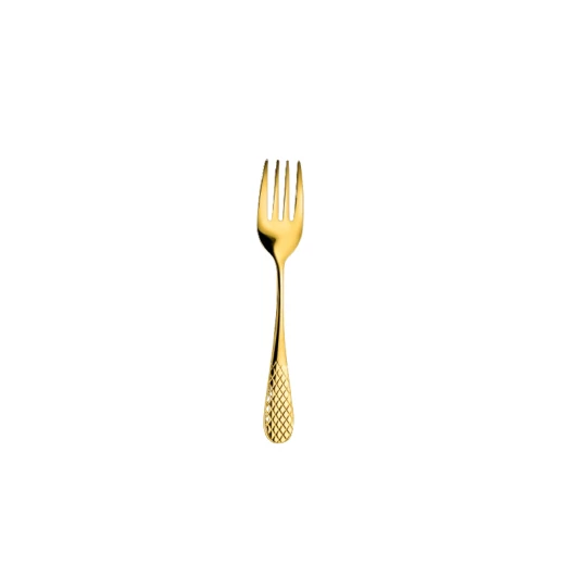 Wilmax Julia Steel Serving Fork - Gold 23cm - Willmax - Image 2