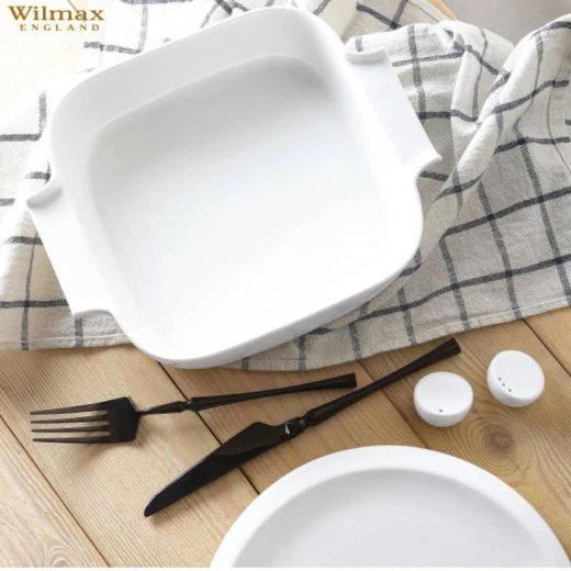 Wilmax Square Baking Dish with Handles - White 20cm Wilmax Square Baking Dish with Handles - White 20cm