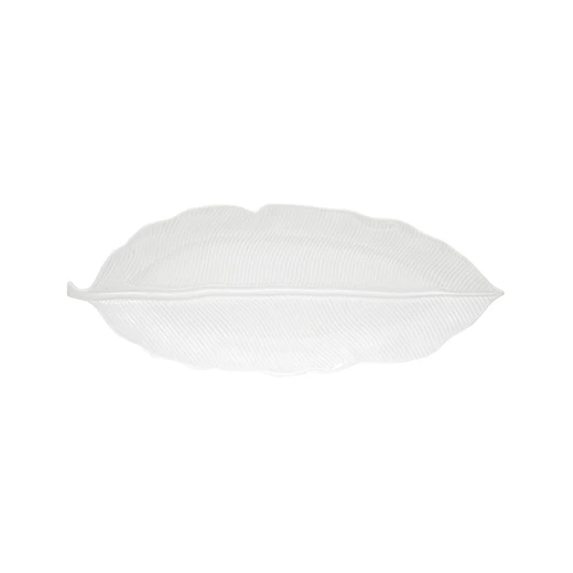 Easy Life Madagascar  Tropical Leaf Serving Platter in Box - White 39*16cm - Easy Life - Image 2