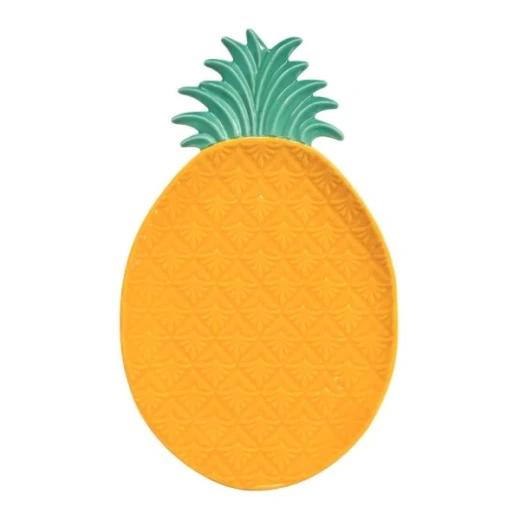 Easy Life Madagascar Pineapple Serving Platter in Box - Yellow  28*17cm - Easy Life - Image 2