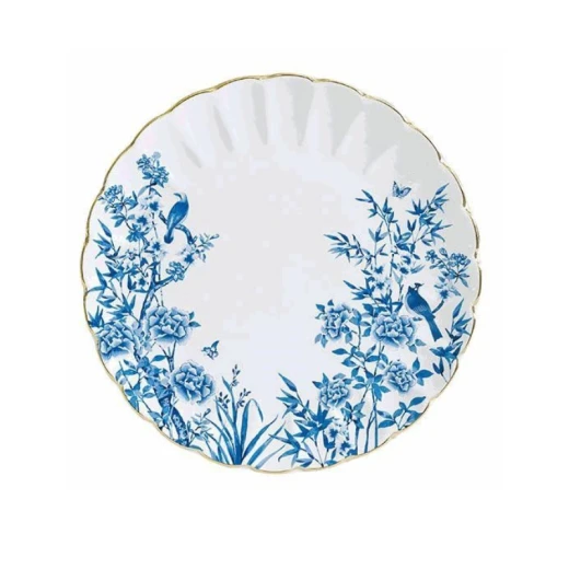 Easy Life Paradise Garden Dinner Plate - White & Blue 26cm - Easy Life - Image 2
