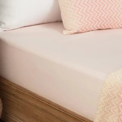 Madam Coco Dorothy Ranforce Bed Sheet - Powder Single-Size
