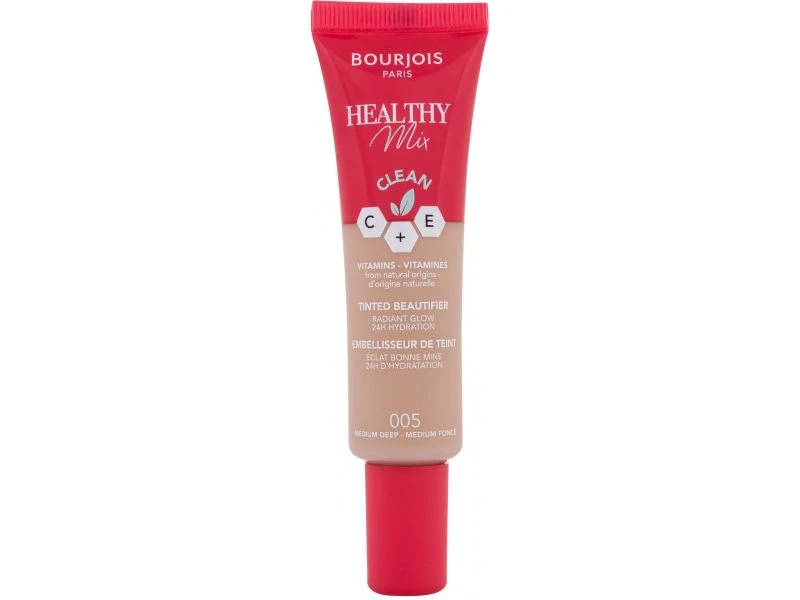 Bourjois Healthy Mix BB Cream Medium Deep Radiant Glow Foundation 30ml Evens Skin Tone Conceals Fatigue - Bourjois