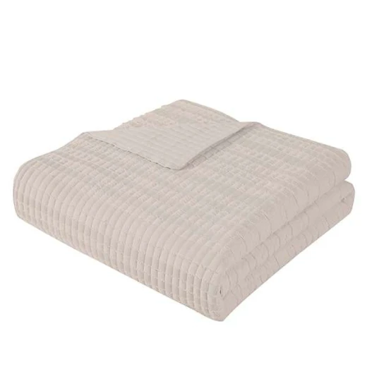 Nova Home "Clip" Jacquard Bedspread Set, Beige Color, Size Twin, 2 Pieses - Nova Home - Image 3