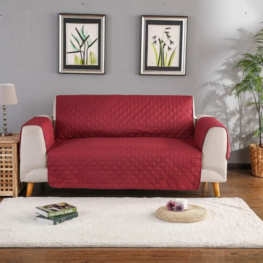 Nova home sure fit sofa protector 7 seats burgundy - Nova Home - Image 2